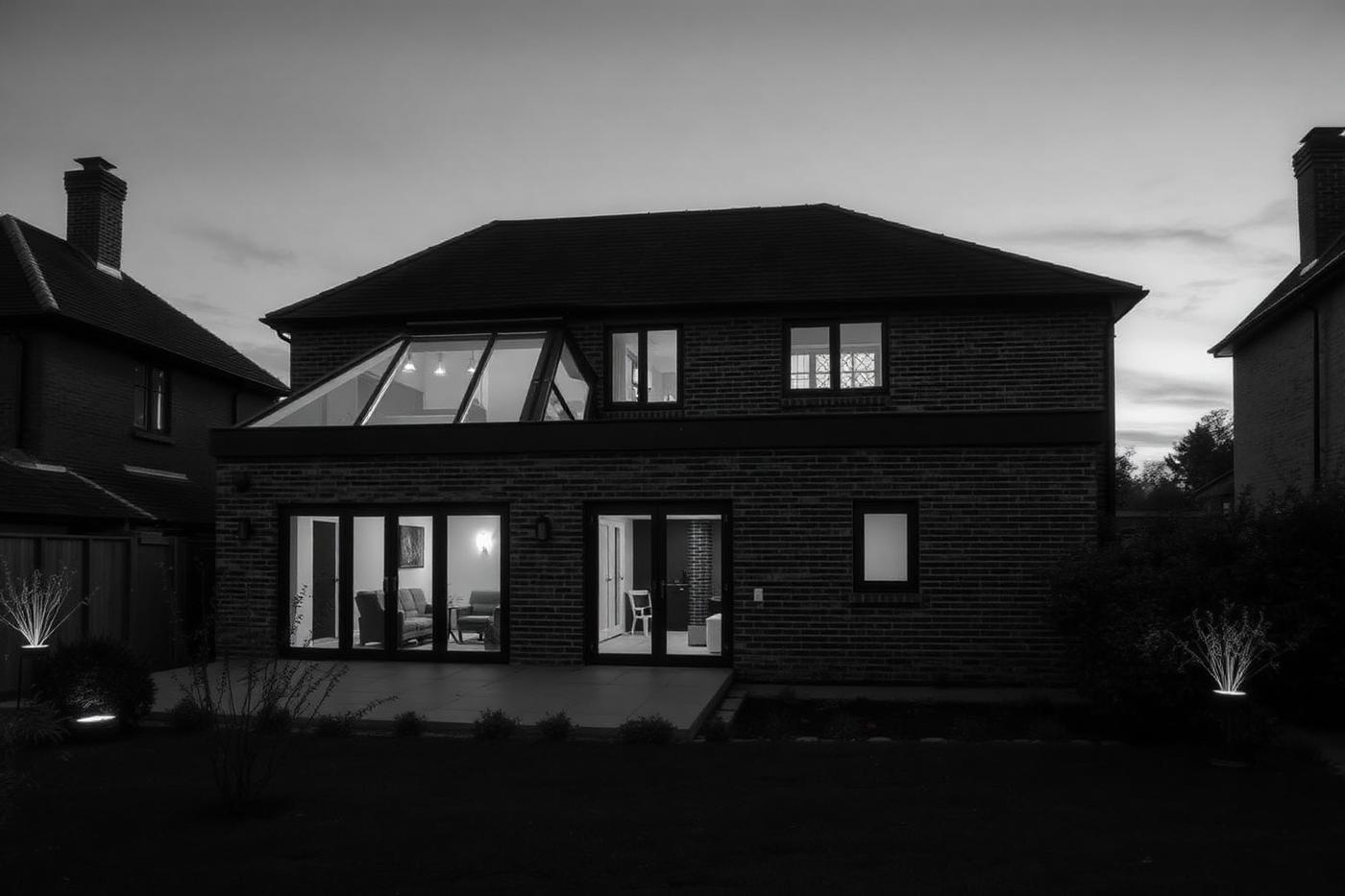 Finished extension seen from the garden