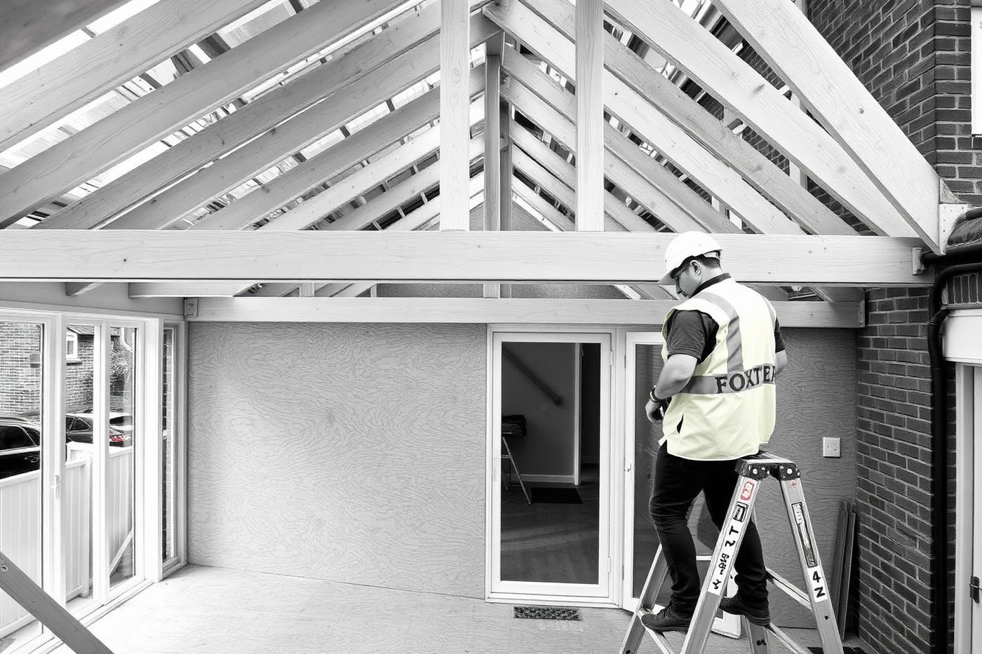 Side return opened up during construction