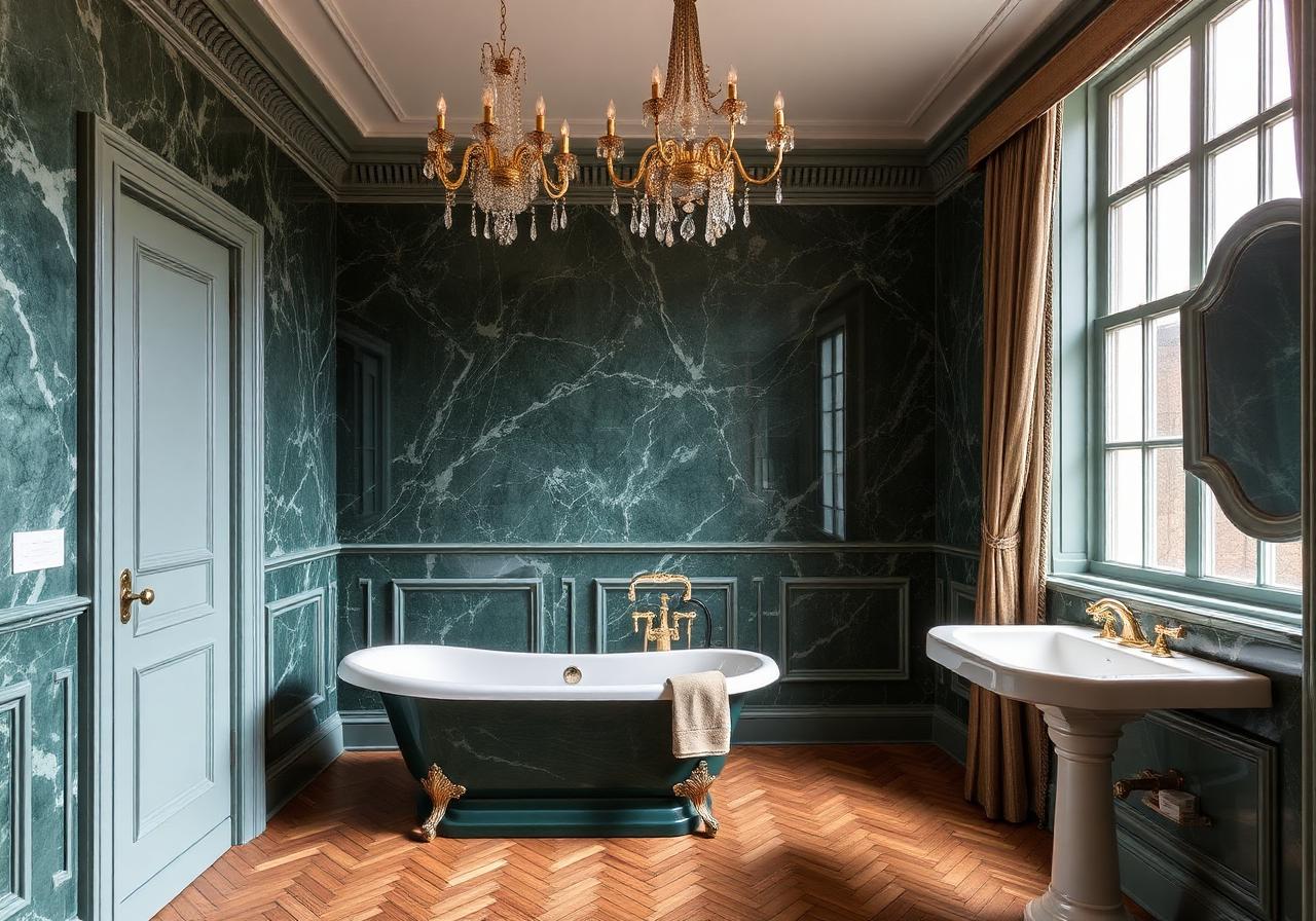 Principal bathroom with a freestanding bath and separate shower