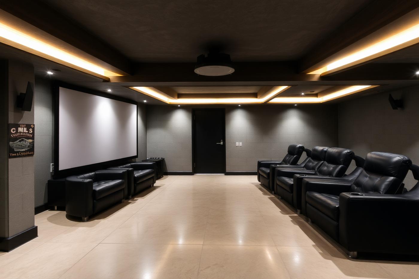 Converted basement room