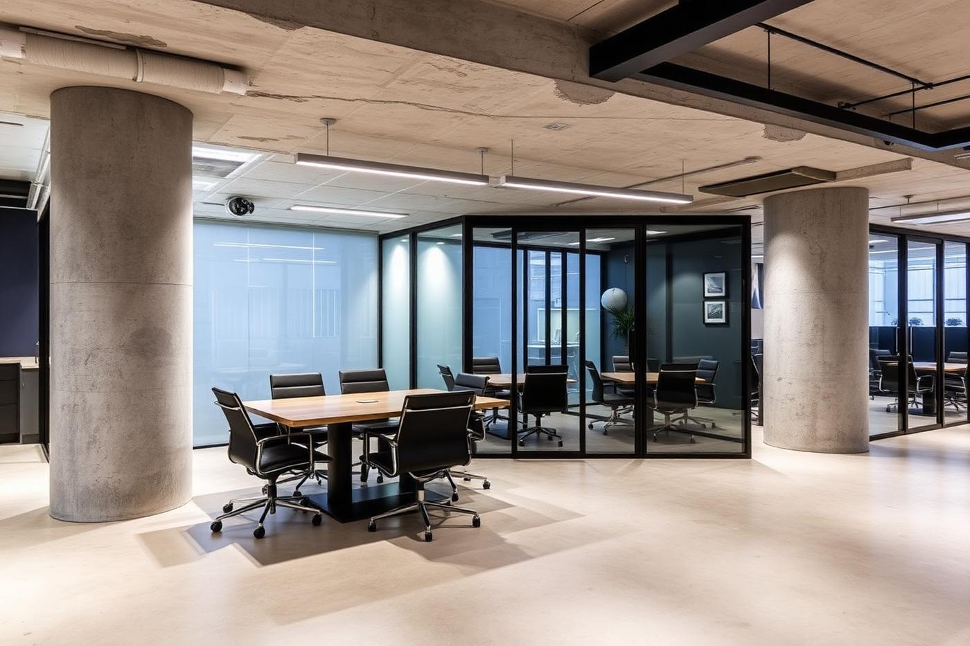 Completed commercial interior fit-out