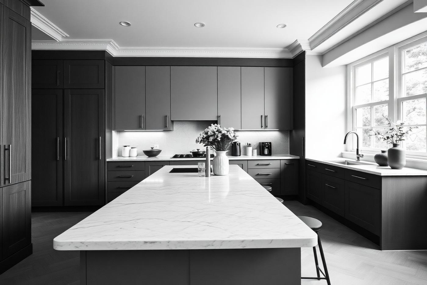 Completed compact kitchen
