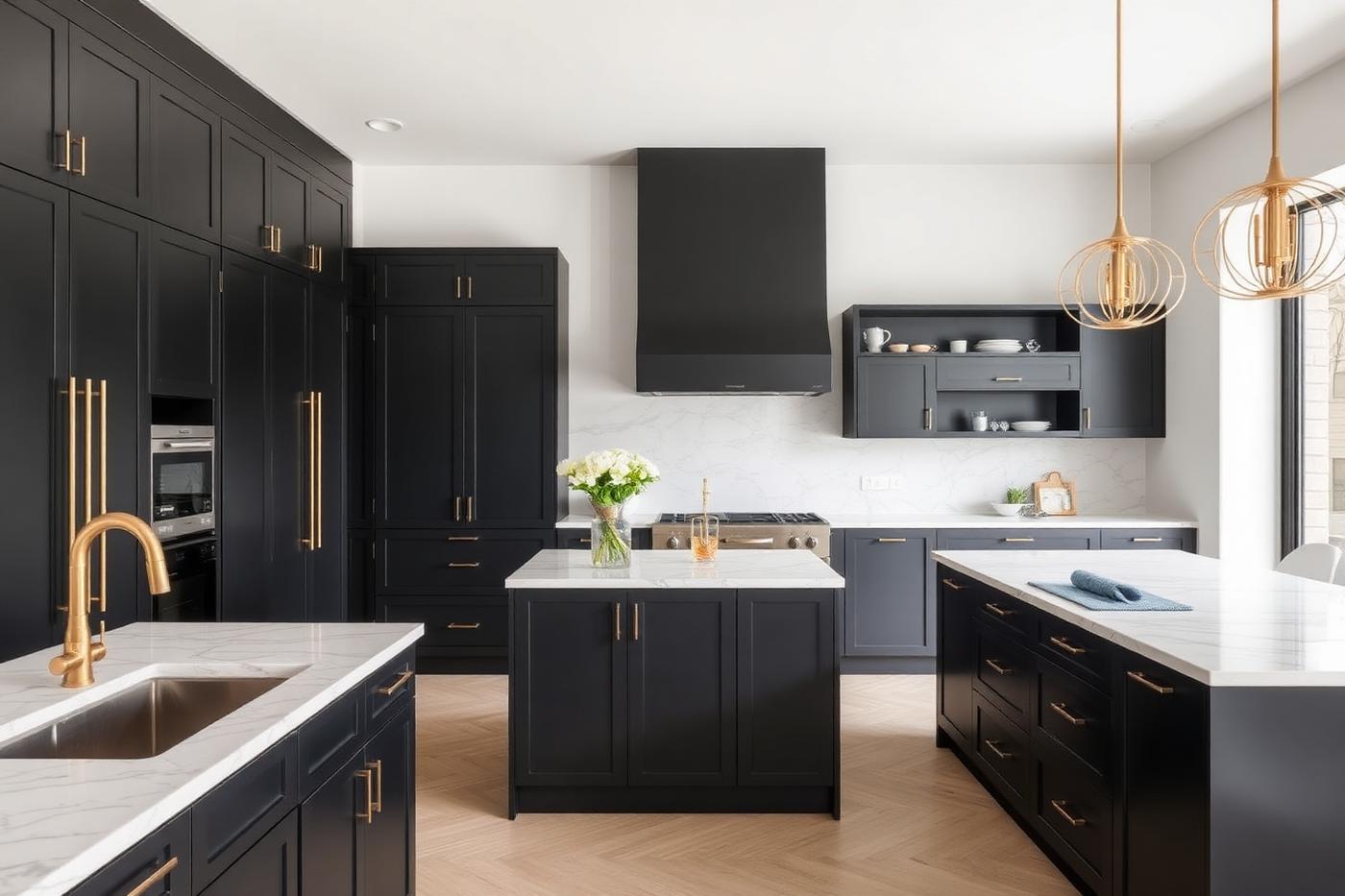 Completed fitted kitchen