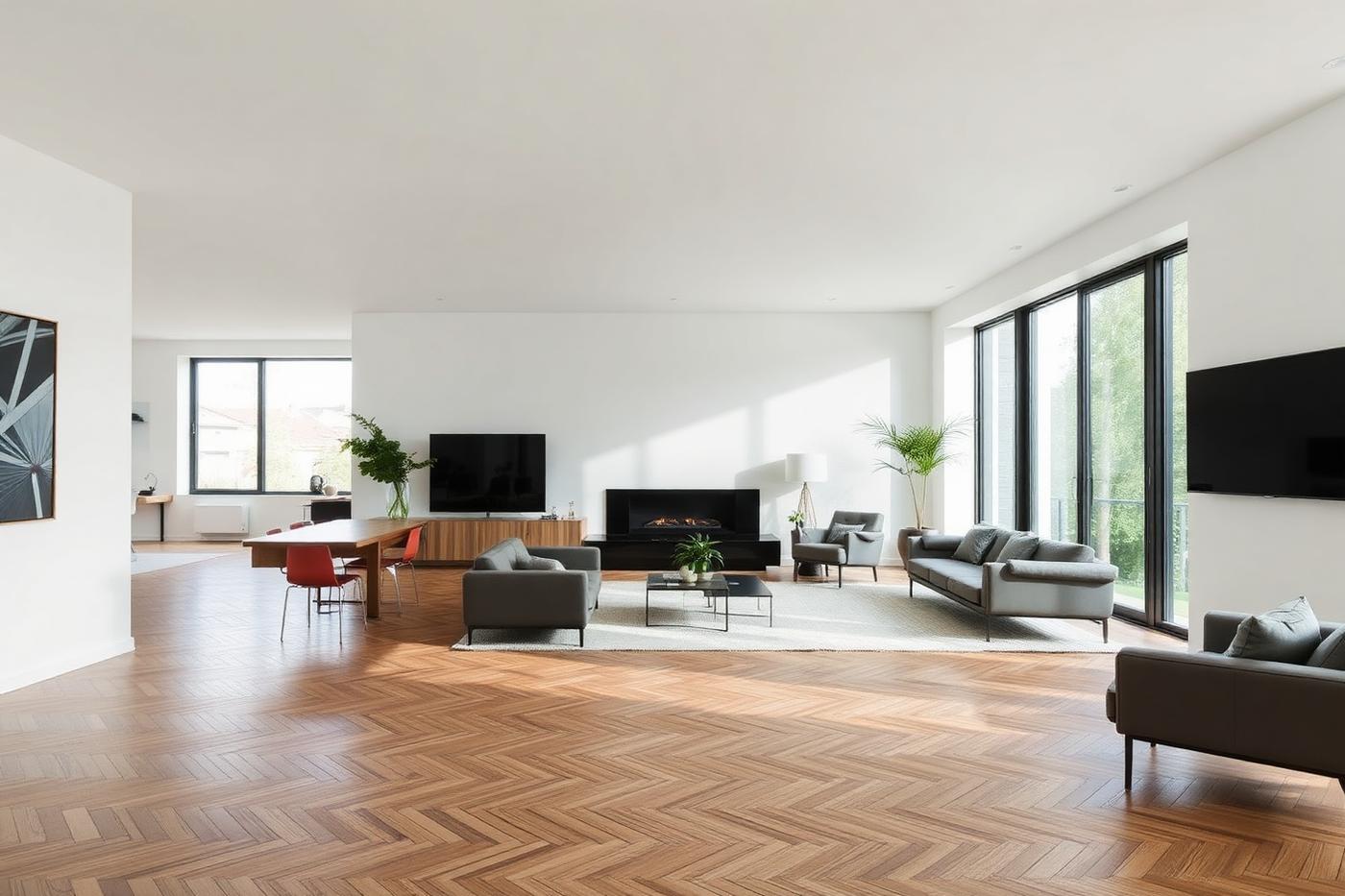 Completed living room